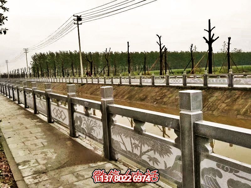 美化城市河道，完美防護欄桿，大理石裝飾