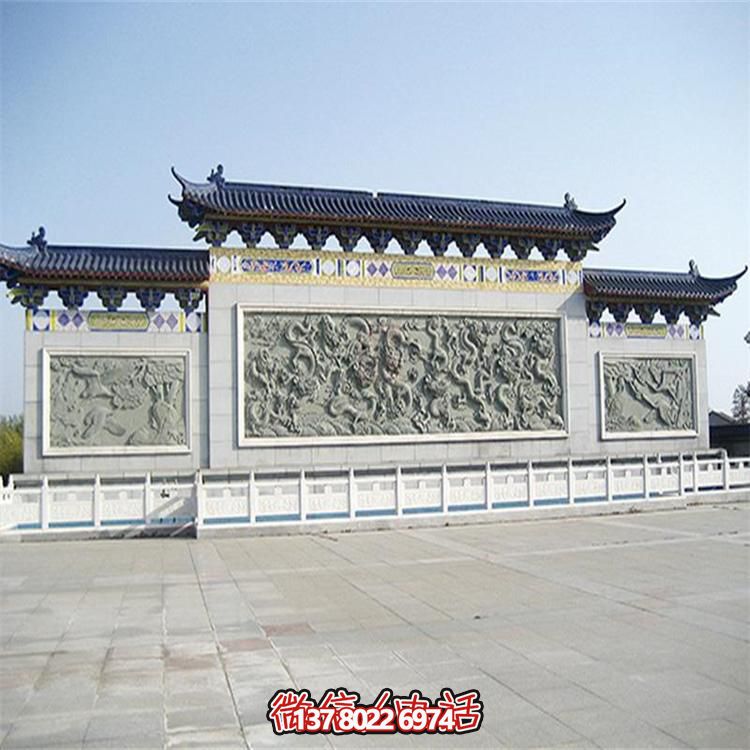 大理石雕刻景觀浮雕、大型影壁壁畫、雕塑藝術(shù)裝置