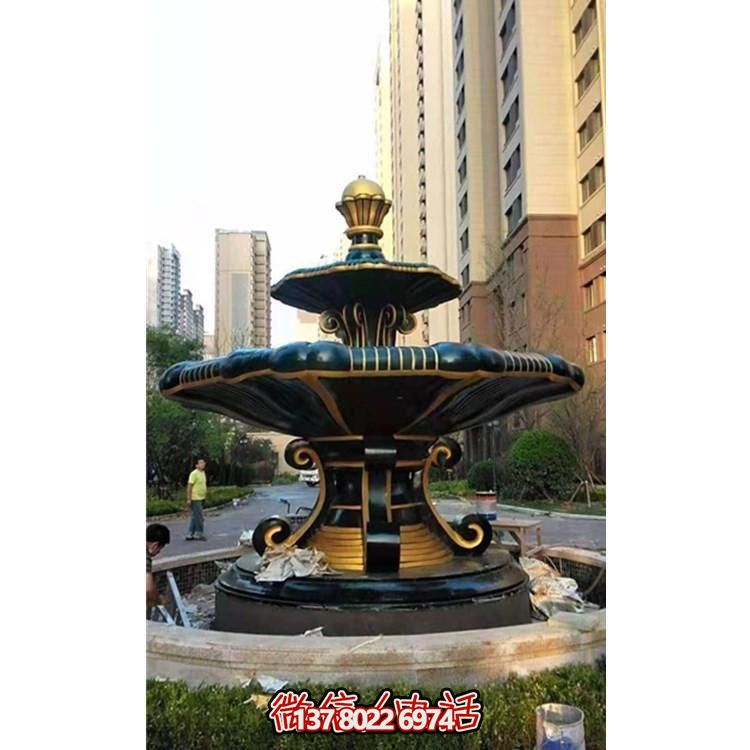 歐式風格石雕大型噴泉雕塑，點綴別墅小區(qū)