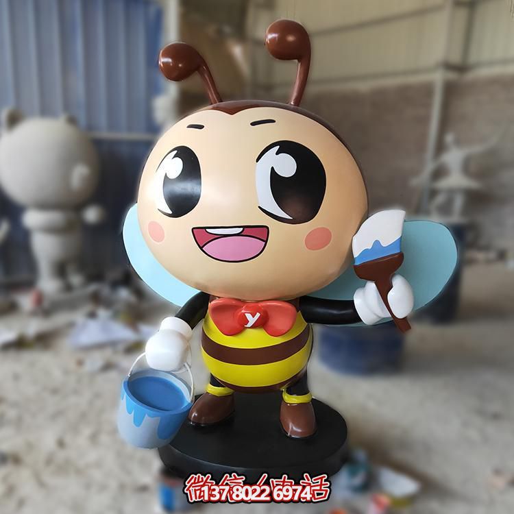 蜜蜂玻璃鋼雕塑，為你的戶外園林景觀增添卡通風(fēng)采