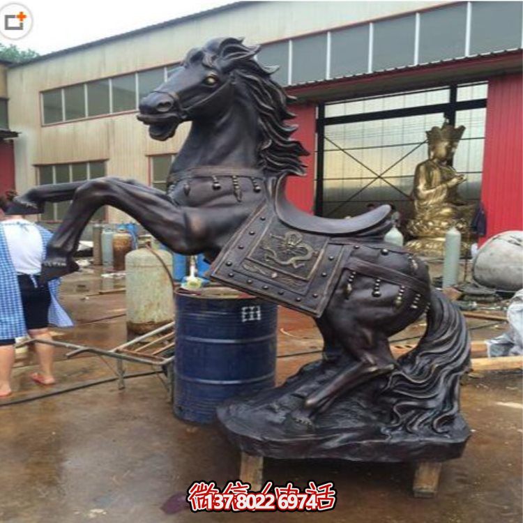 玻璃鋼仿銅戰(zhàn)馬擺件，裝飾你的家