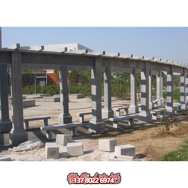 石材長廊，為大型園林戶外空間帶來精致的石雕裝飾