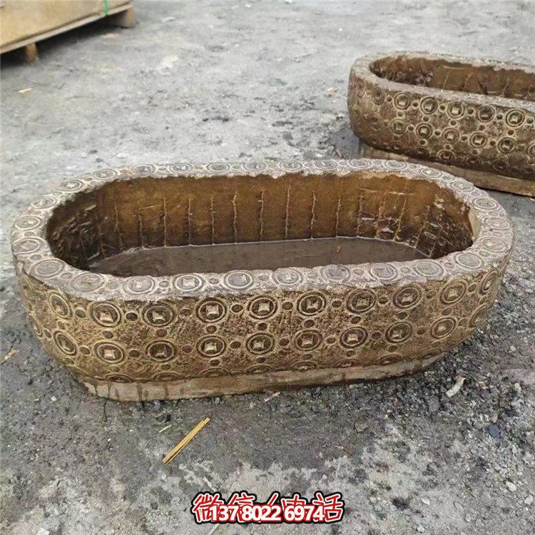 唯美老石槽，給你完美園林景觀