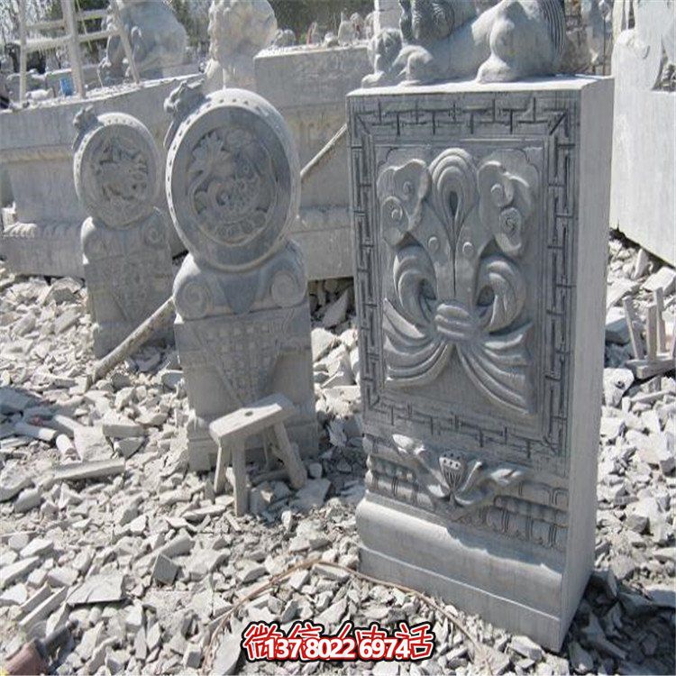 美麗的大理石抱鼓石雕塑，為你的園林景觀增添無限魅力