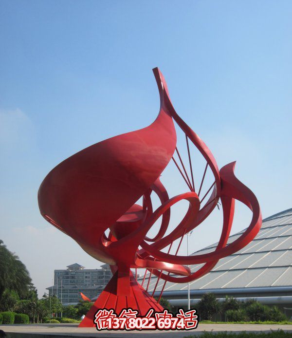 不銹鋼花朵雕塑，個(gè)性創(chuàng)意想象