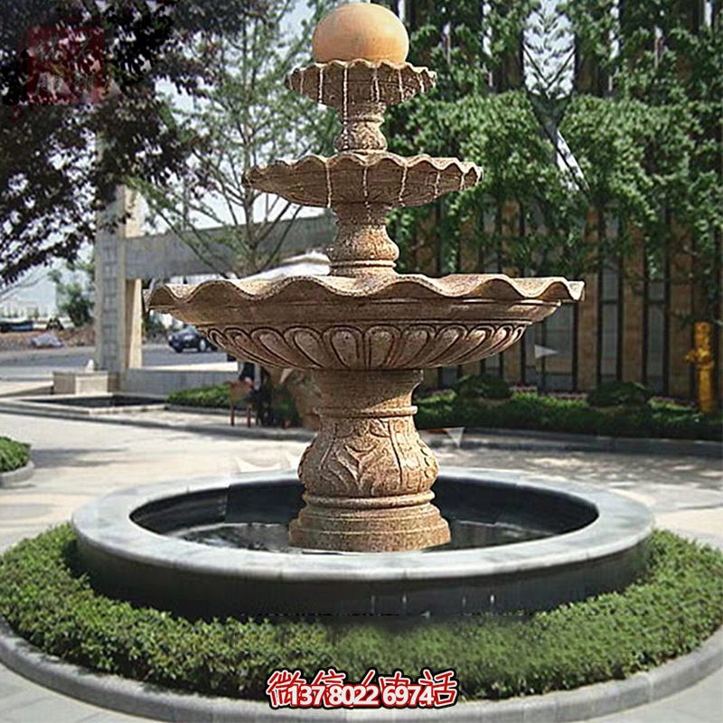 多層景觀噴泉石雕，為學(xué)院增添獨(dú)特的個(gè)性