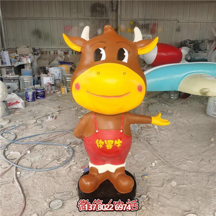 多彩玻璃鋼雕塑，精美卡通公仔，裝點(diǎn)你的店鋪