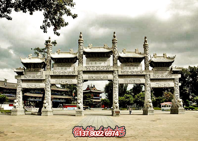 五門浮雕牌坊，美化大型景區(qū)廣場