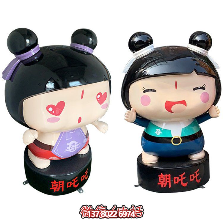 玻璃鋼公仔擺件，精美卡通裝飾品