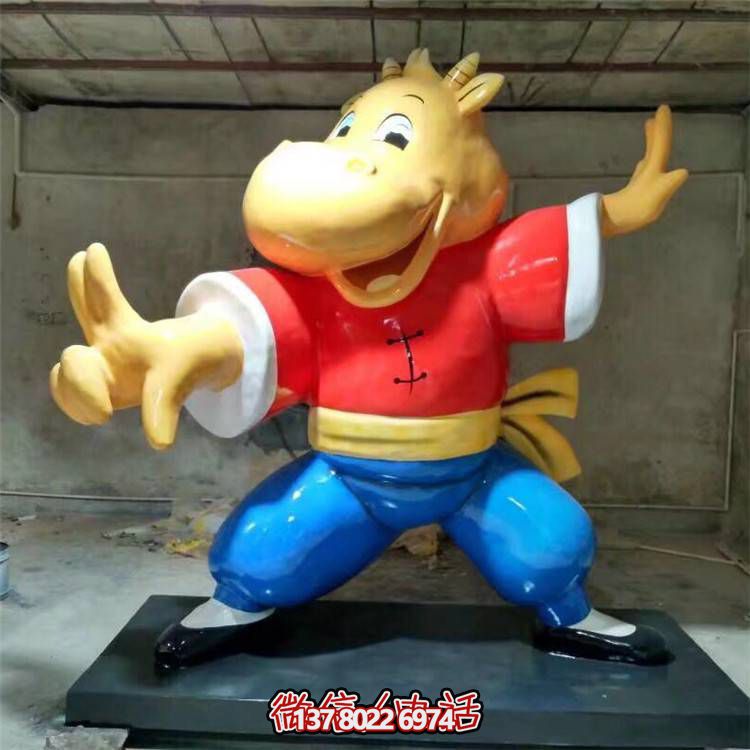 可愛(ài)牛雕塑，點(diǎn)綴商業(yè)、戶外和園林景觀