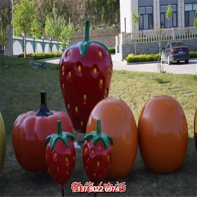 仿真水果玻璃鋼雕塑，景觀小品擺放采摘