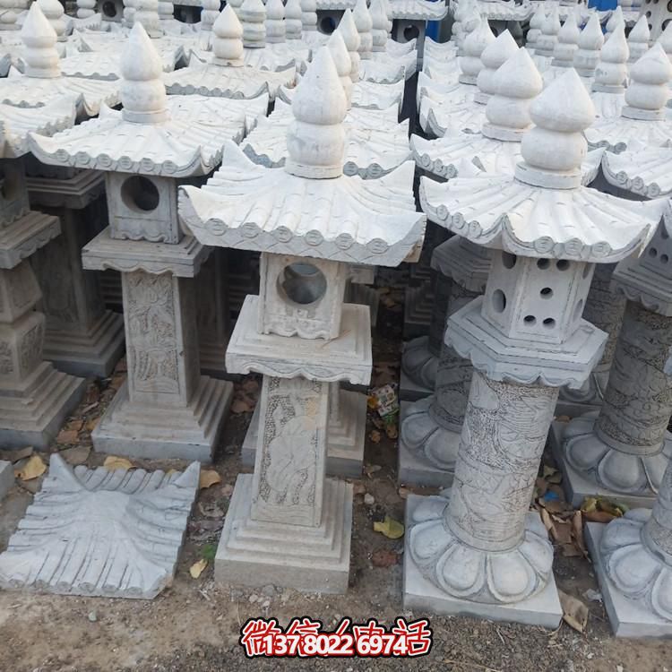 精美手工雕刻青石中式石燈擺件，打造完美園林裝飾