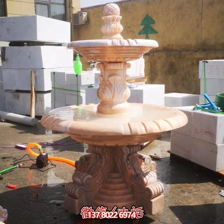 紅色晚霞水景擺件，傳遞溫馨家園溫馨