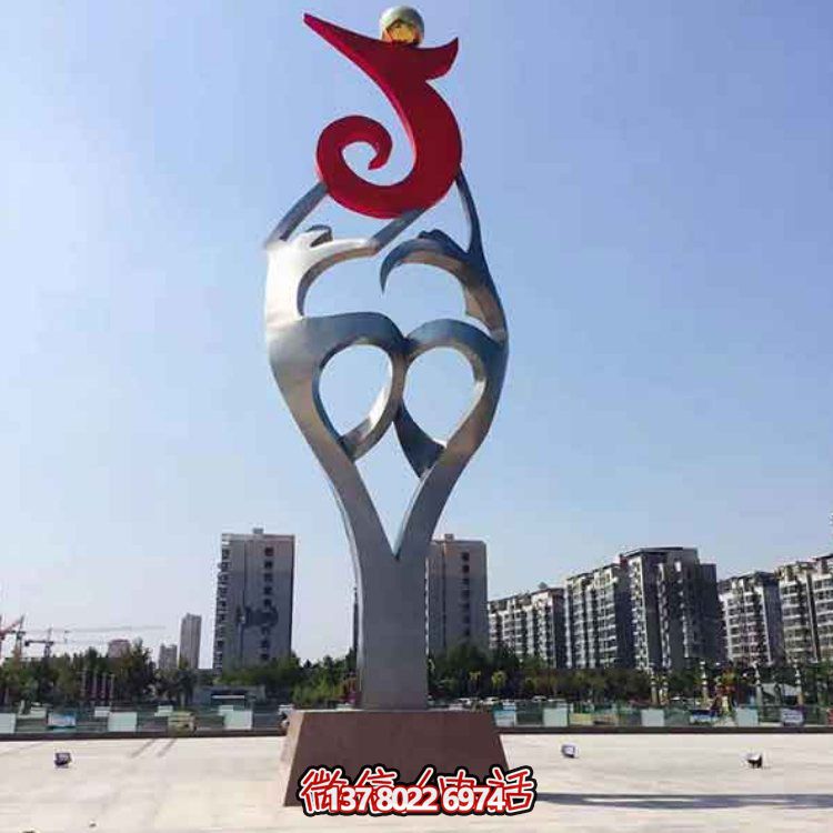 創(chuàng)意大型不銹鋼景觀擺件，點(diǎn)綴戶外廣場(chǎng)園林