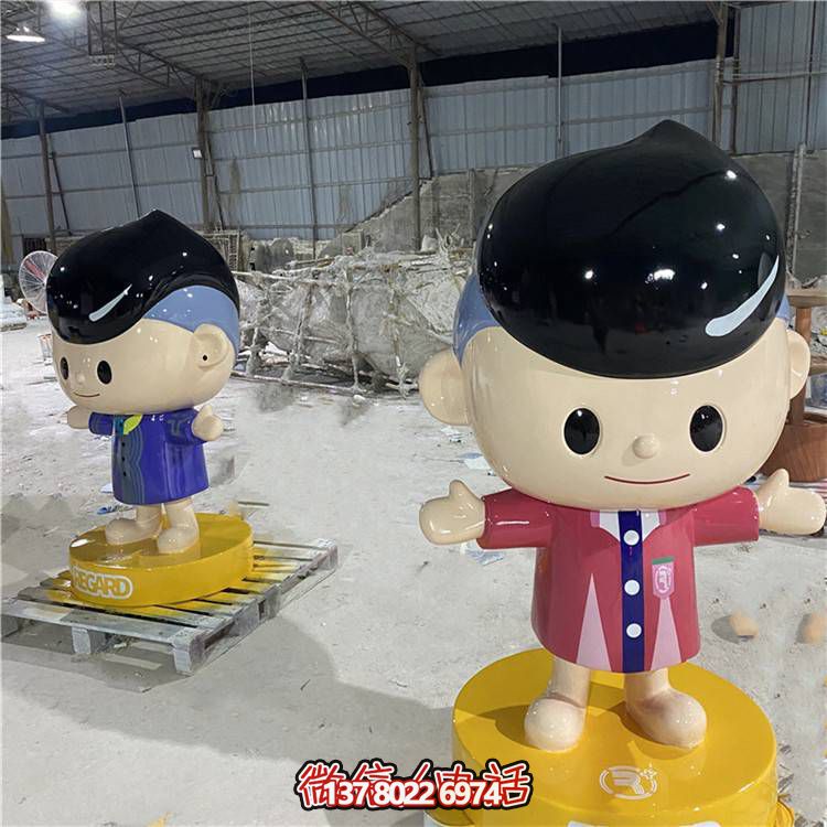 可愛彩繪玻璃鋼擺件，引領(lǐng)家居新潮流