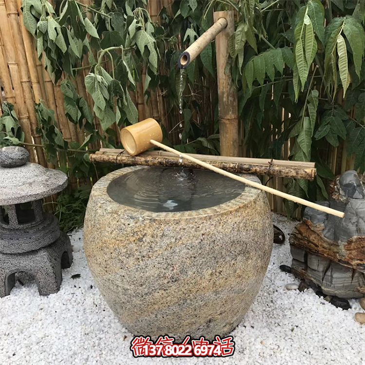 仿古砂石雕塑花盆，創(chuàng)意舊風裝飾景區(qū)