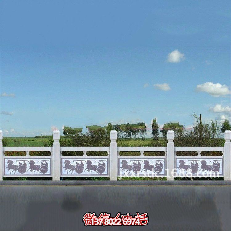 花崗巖石欄板，雕刻多種樣式