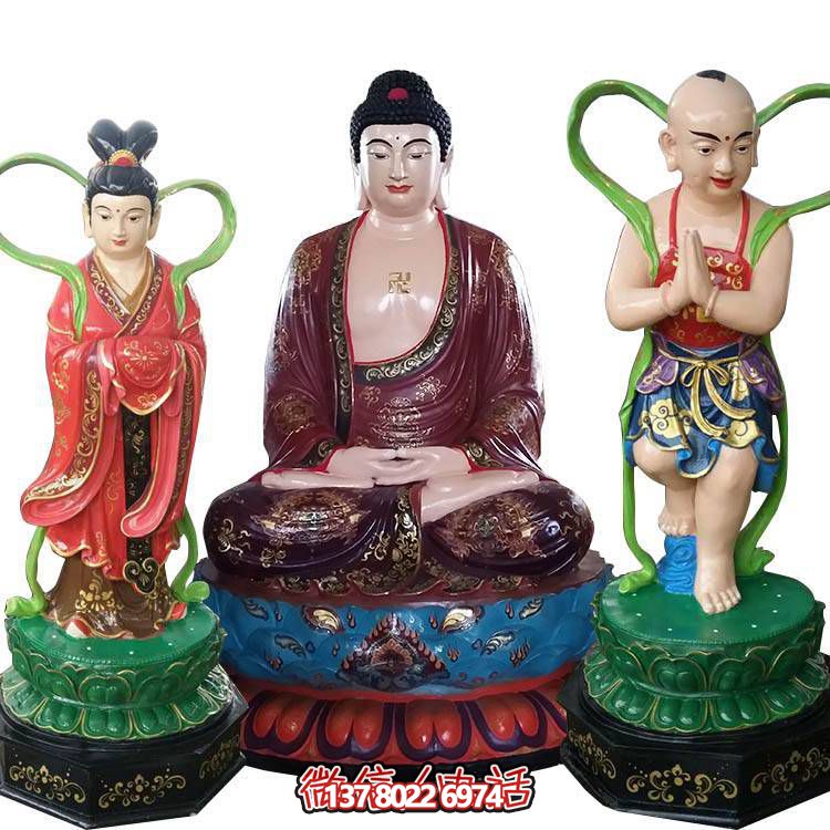 融合玻璃鋼、玻璃、彩繪技術(shù)的戶外景觀如來雕塑