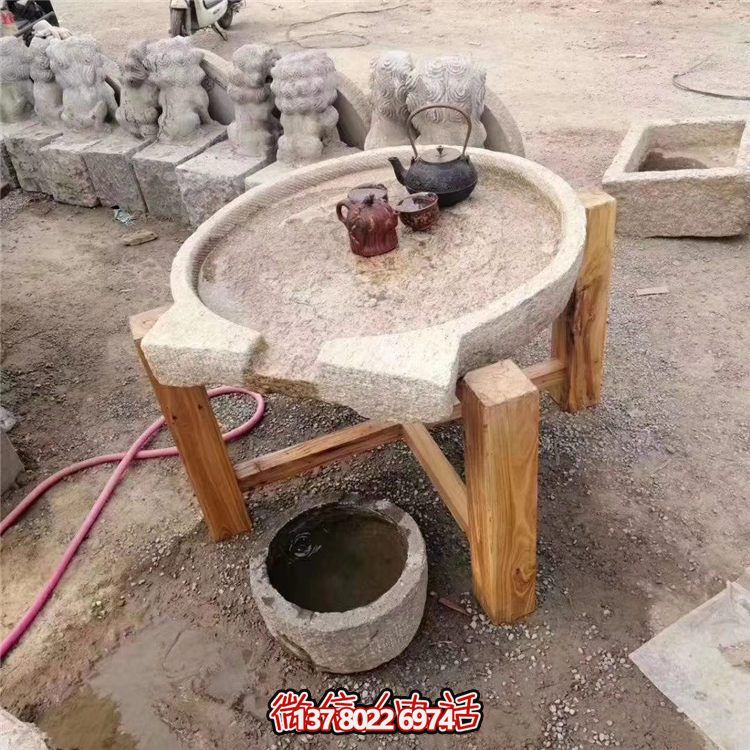 傳統(tǒng)工藝精美大理石石桌，給您的庭院增添傳統(tǒng)茶文化氣息