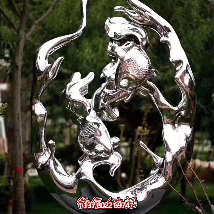 不銹鋼雕塑，為景觀廣場和園林增添抽象藝術