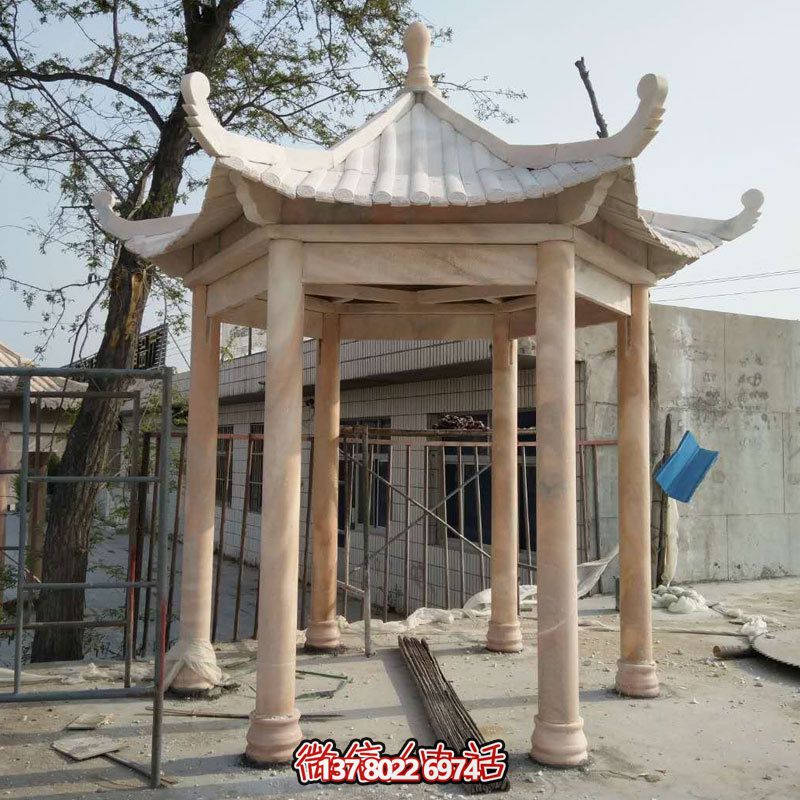 大理石休閑涼亭，美化庭院陽(yáng)臺(tái)