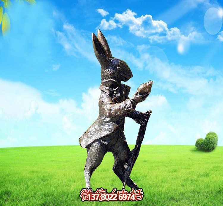 玻璃鋼兔子雕塑，裝飾你的草坪，讓你的個(gè)性閃耀