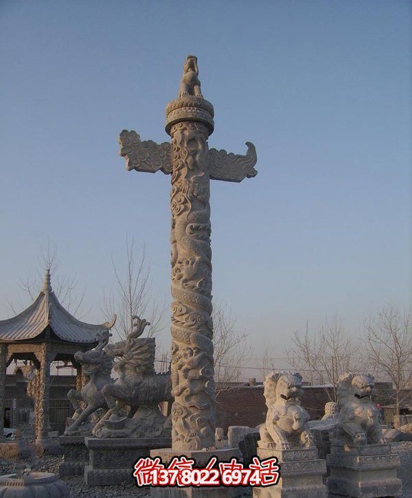 精美漢白玉雕塑，華美石龍表現(xiàn)中華文化之美