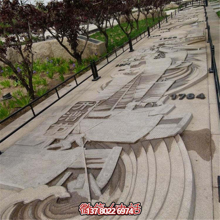 大理石浮雕壁畫(huà)，點(diǎn)綴景區(qū)廣場(chǎng)裝飾