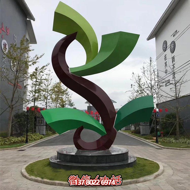 雕塑般的不銹鋼創(chuàng)意景觀，為你的小區(qū)或別墅增添幾何美感