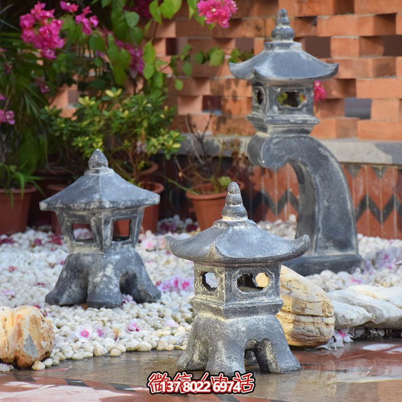 傳統(tǒng)日式風格宮燈裝飾，安置禪意擺件雕塑，為你的別墅和民宿增添創(chuàng)意