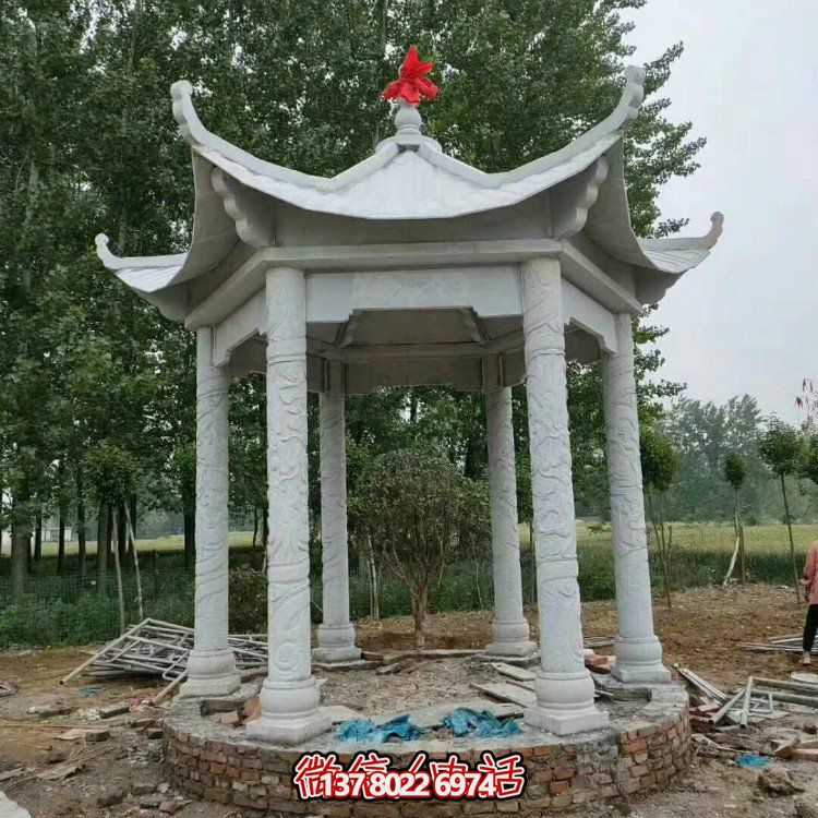 單層石涼亭，讓您擁有完美休閑空間