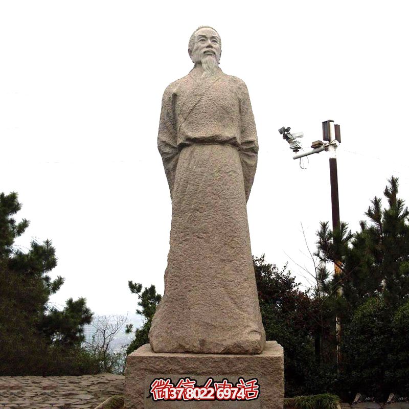 賀知章砂巖石雕像，感受歷史魅力