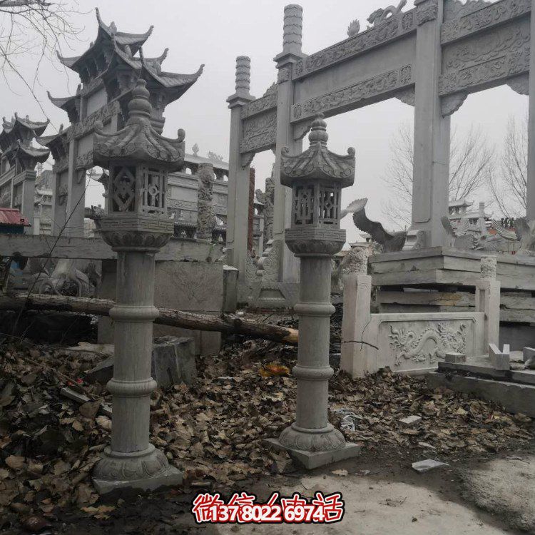 精美石雕創(chuàng)意石燈，提升庭院景觀美感