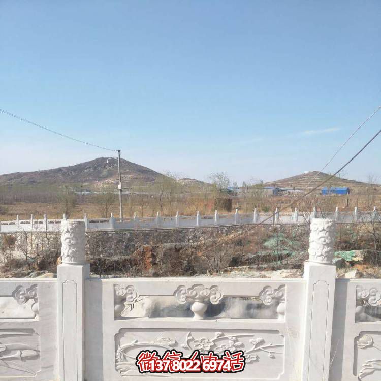 漢白玉防護(hù)欄桿，裝飾美化河道景區(qū)