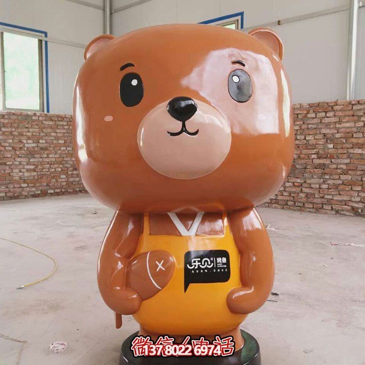網(wǎng)紅小熊玻璃鋼雕塑，打造完美店鋪裝飾