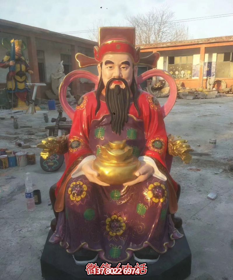 專業(yè)制作玻璃鋼財神雕塑——給你不一樣的財運