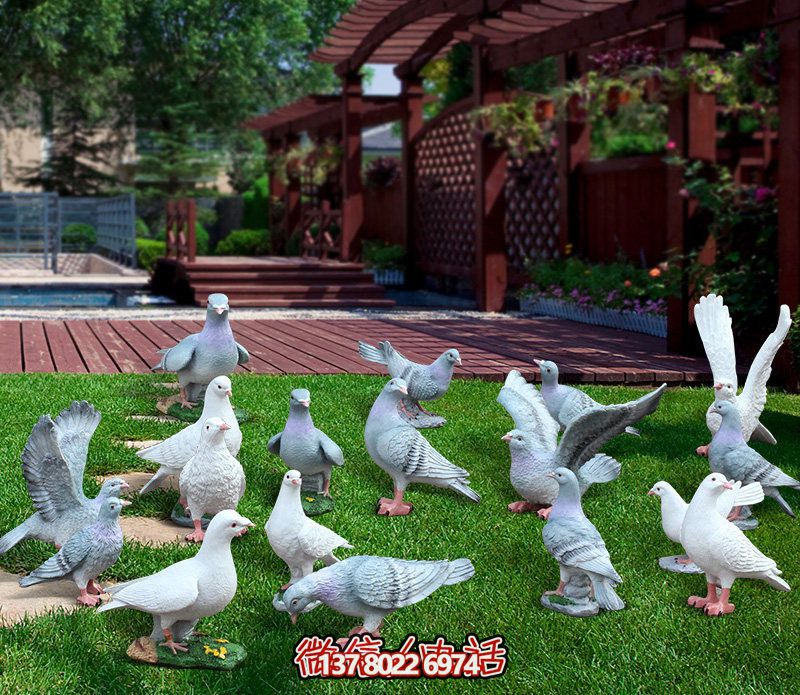 童趣仿真動物樹脂雕塑，打造完美草坪戶外景觀