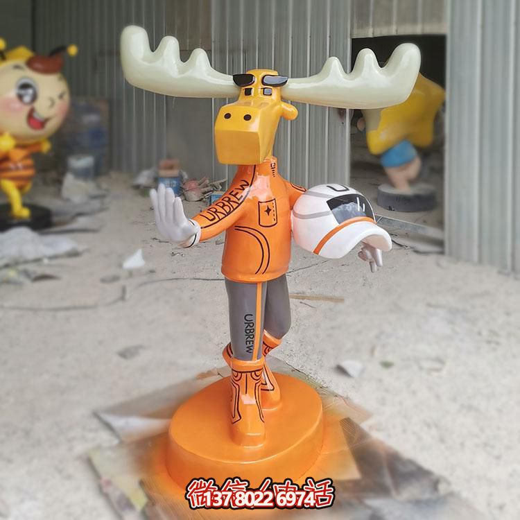 玻璃鋼卡通小牛雕塑——為運(yùn)動(dòng)場所添彩創(chuàng)意