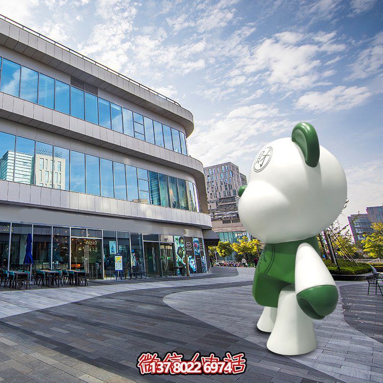玻璃鋼創(chuàng)意熊雕塑，點(diǎn)亮商場(chǎng)卡通園林景觀