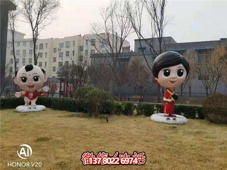 藝術玻璃鋼雕塑，點綴美麗園林景觀