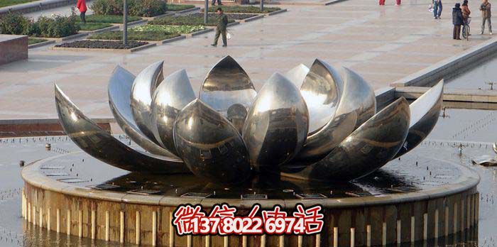 室外不銹鋼噴泉雕塑，讓廣場與公園更加美麗