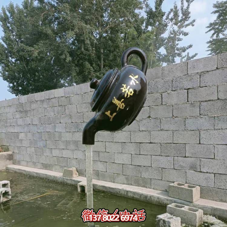 玻璃鋼懸空流水擺件，室外裝飾藝術(shù)精品