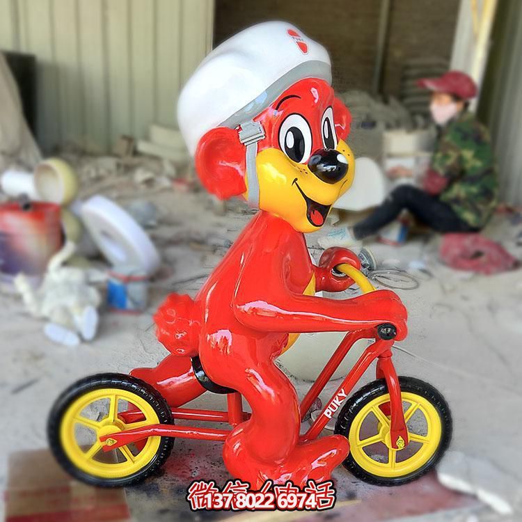 玻璃鋼卡通老鼠雕塑擺件，專為幼兒園設(shè)計