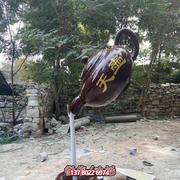 仿銅懸空流水?dāng)[件，點(diǎn)亮戶外公園景區(qū)