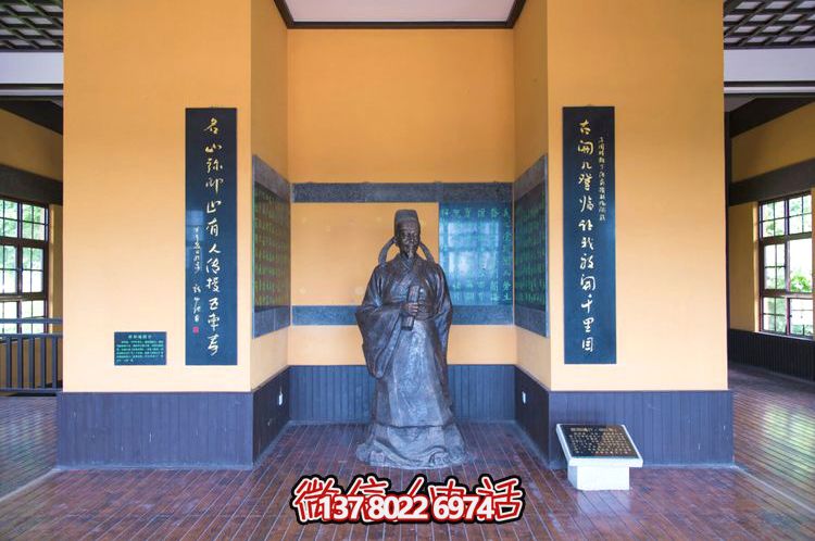 歐陽詢鑄銅雕像，讓歷史文化名人永恒鐫刻