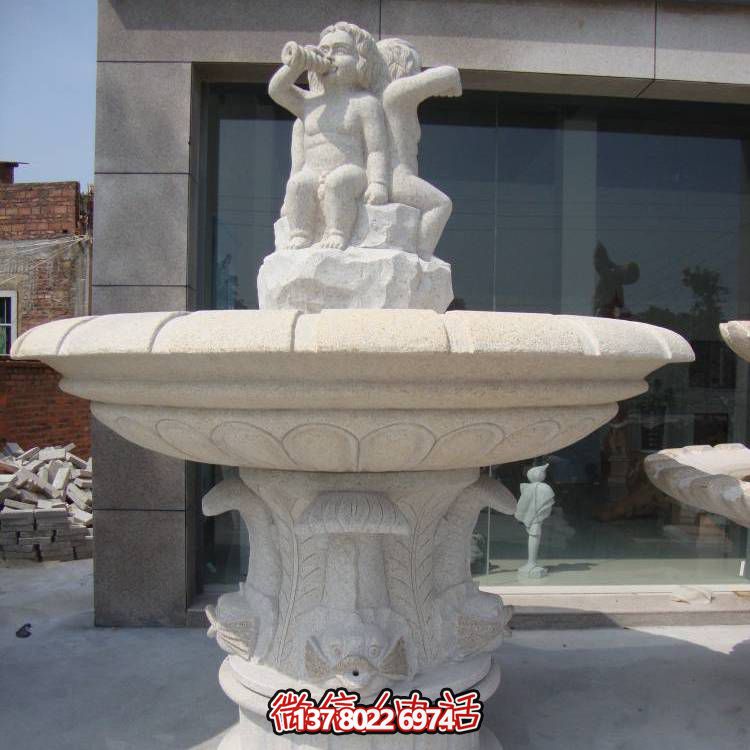 精致浪漫，歐式混搭噴泉景觀裝飾