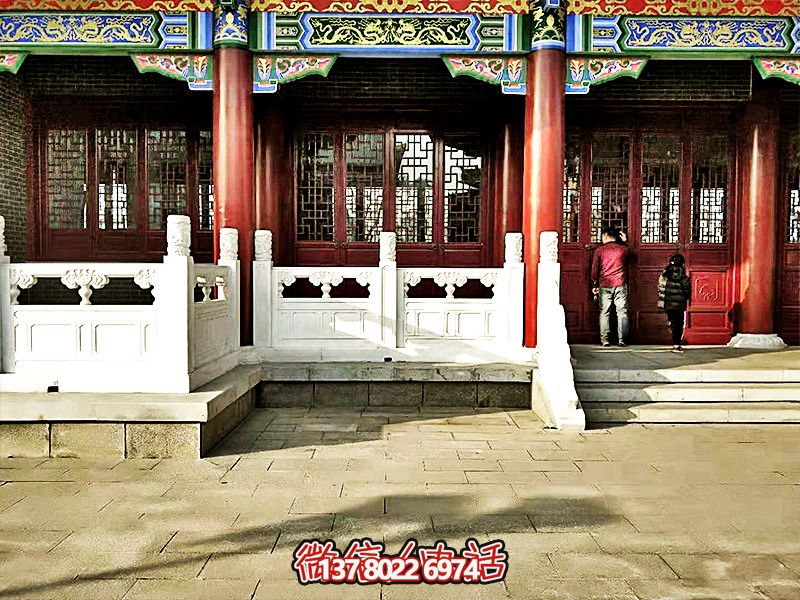 唯美古典，精致古建筑——漢白玉雕刻欄桿扶手