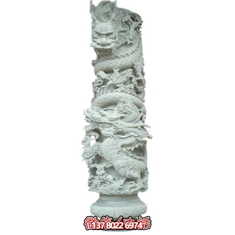 大理石盤龍雕塑，打造完美的室外庭院