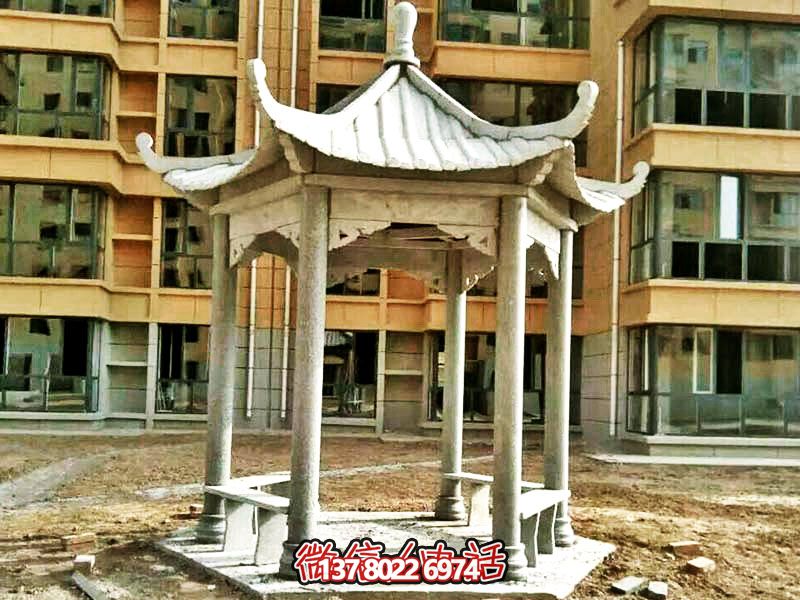 仿古建筑涼亭，為小區(qū)、公園、草坪提供休息雕塑美化