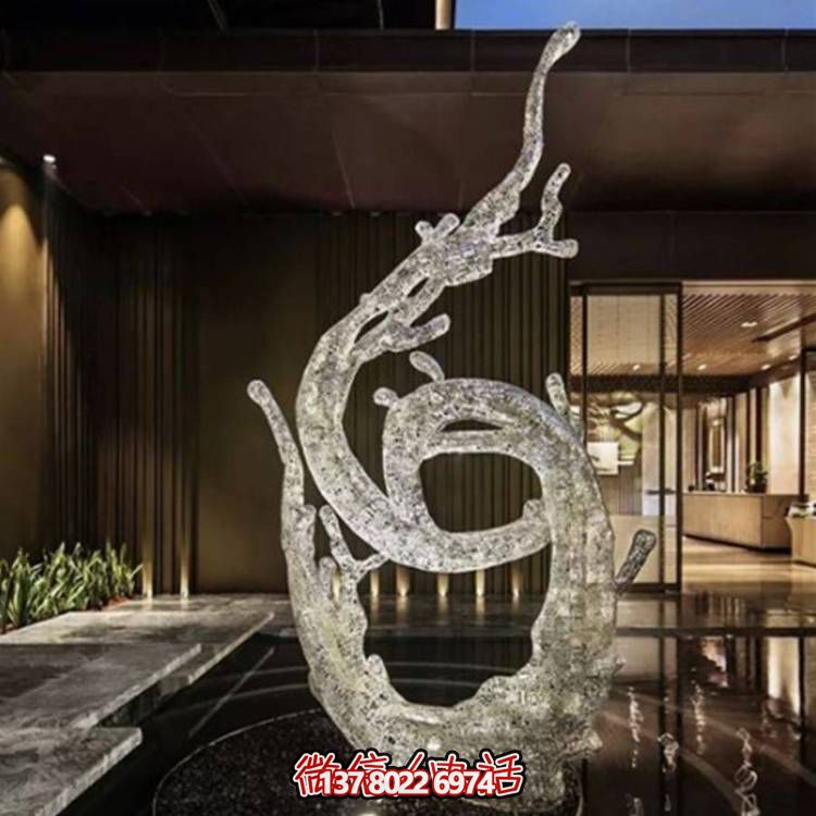 不銹鋼浪花雕塑，創(chuàng)意廣場(chǎng)裝飾